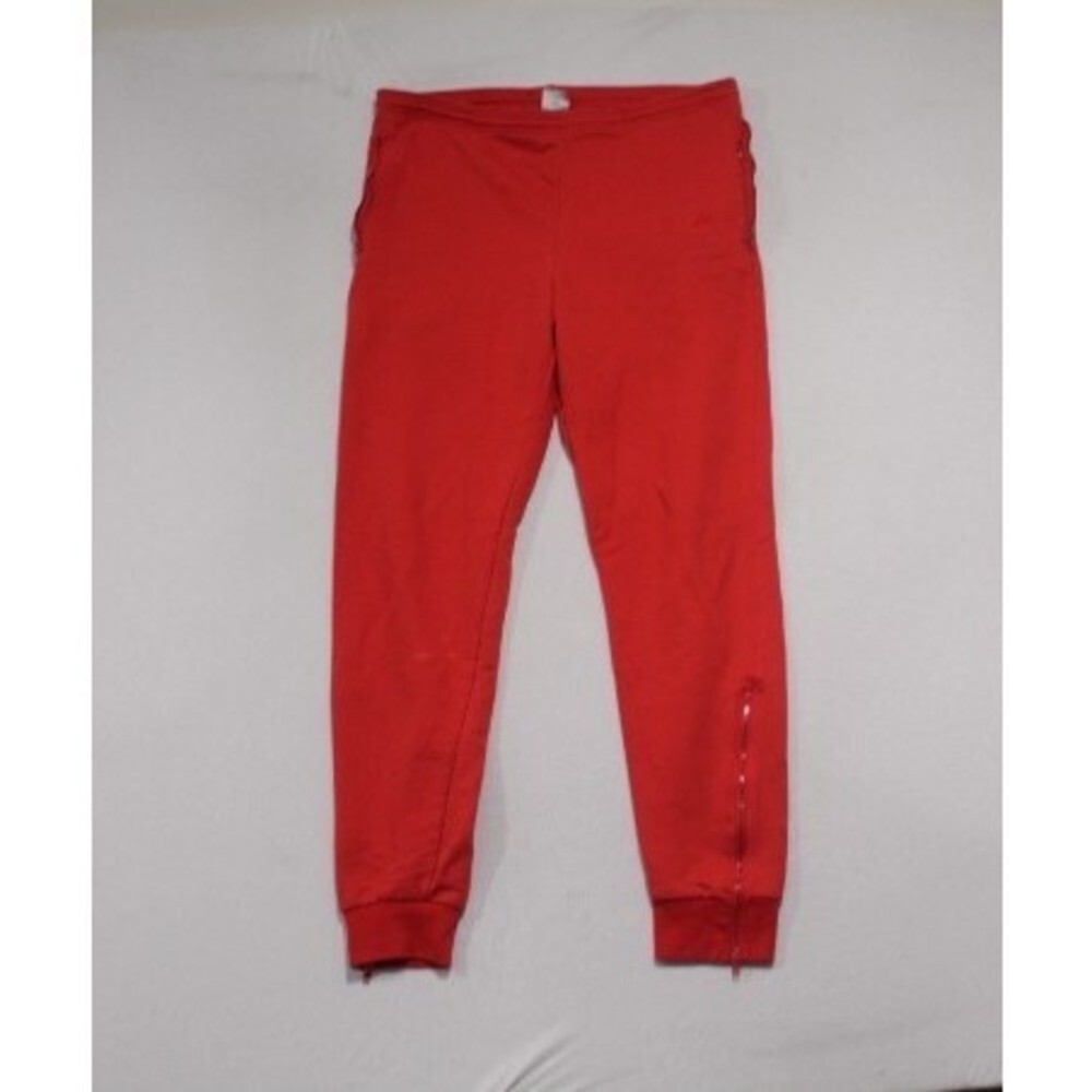 Nike Red Men Jogger Pants Vintage Ankle Zip Size Medium